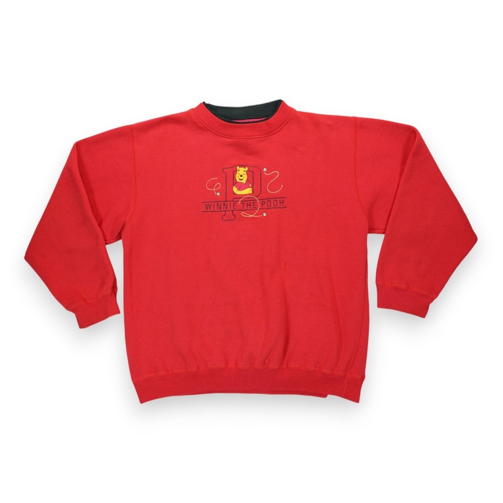 Vintage Winnie The Pooh 100 Acre Collection Crewneck‎ Sweater Embroidered XL